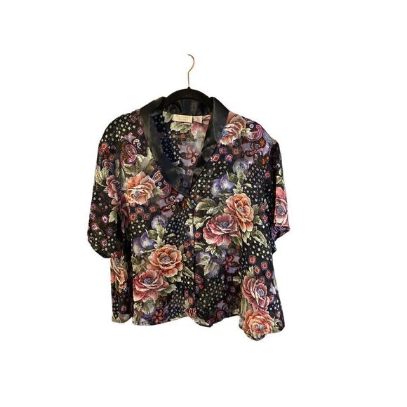 Victoria’s Secret vintage gold label floral night shirt/nightgown M/L adding top - Picture 7 of 9